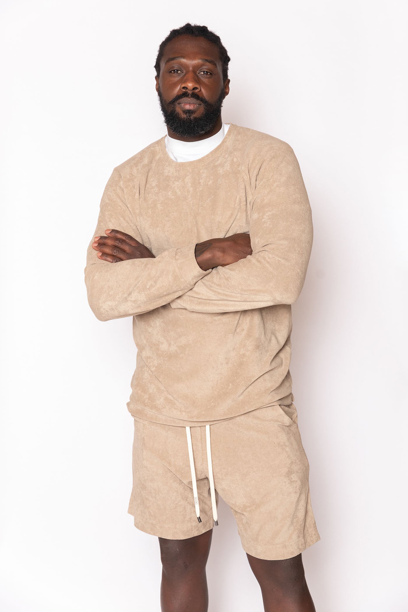 FELPA GIROCOLLO BEIGE