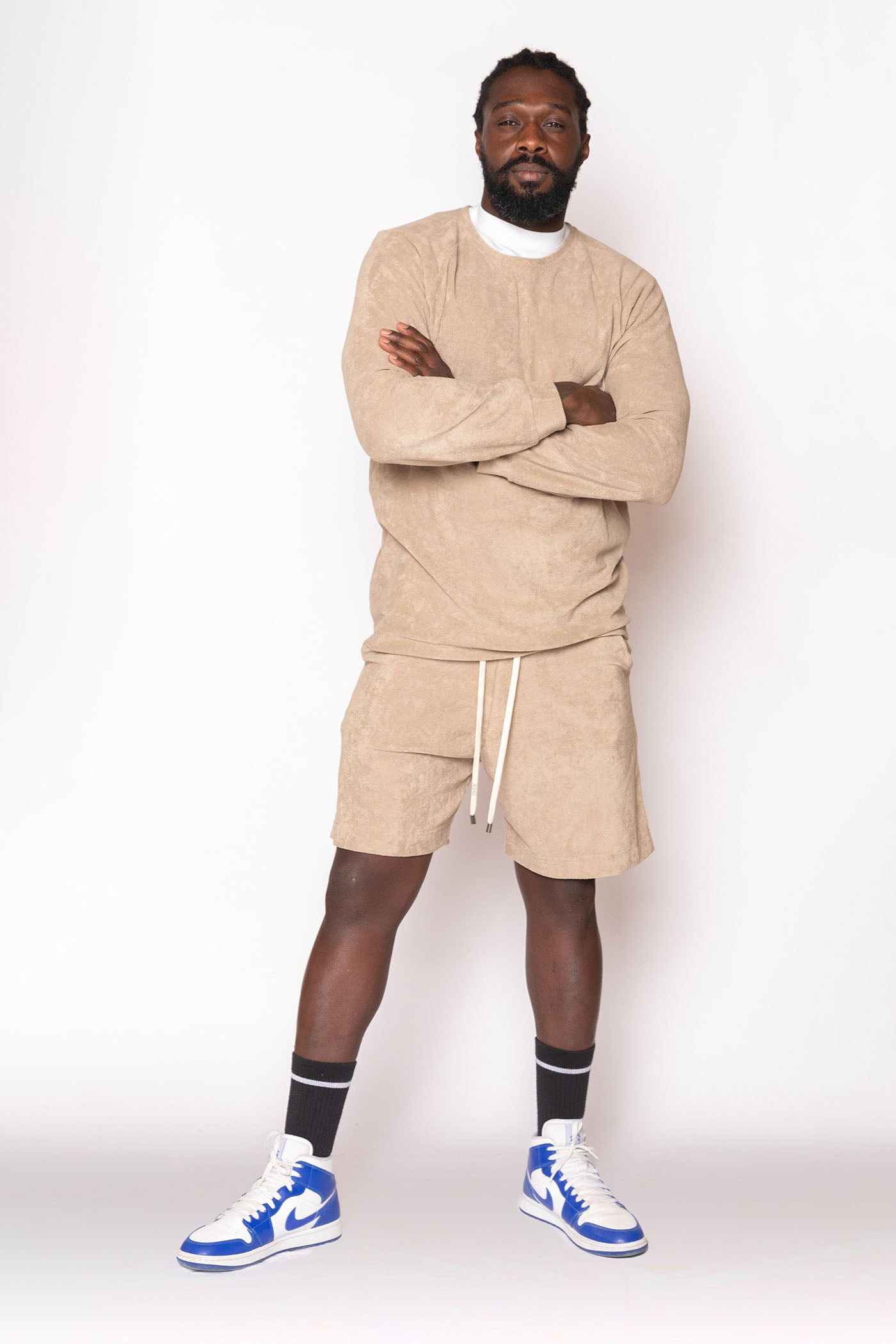 FELPA GIROCOLLO BEIGE